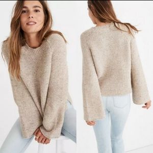 Madewell Flecked Wide Sleeve Sweater